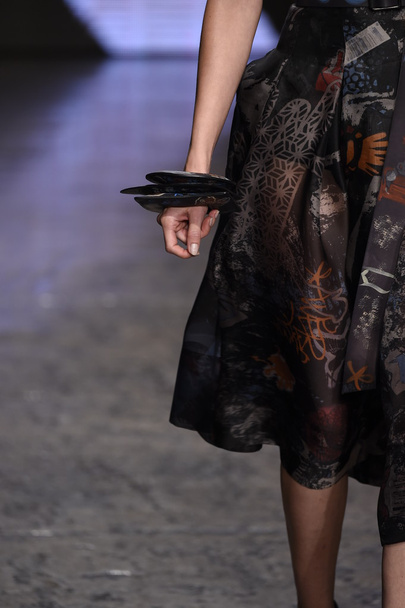 Model walks the runway at Donna Karan New York show - Foto, imagen