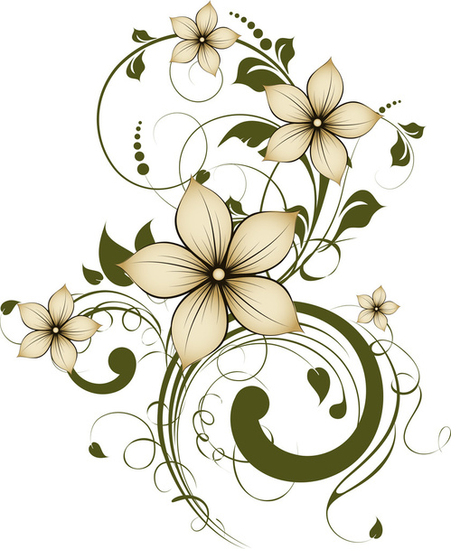 Floral background for design - Vector, afbeelding