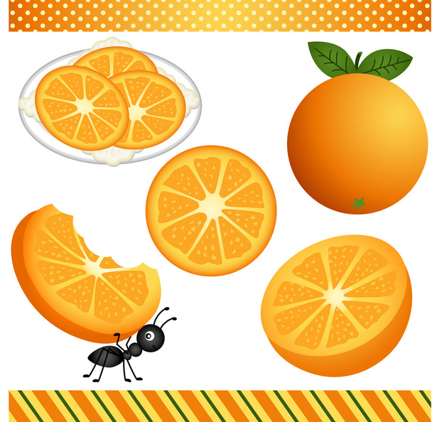 Oranssi digitaalinen Clipart
 - Vektori, kuva