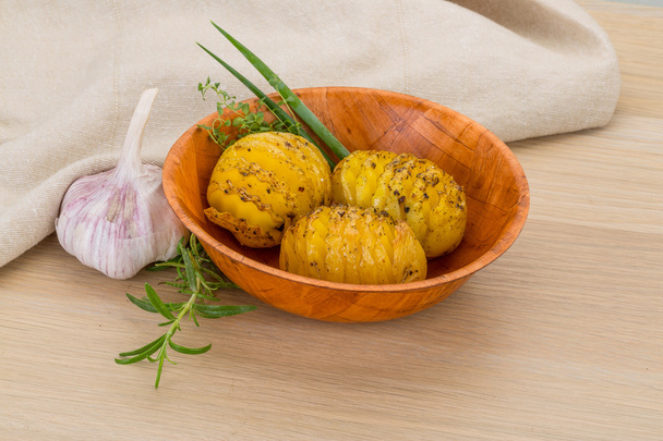 Печёная картошка
 - Фото, изображение