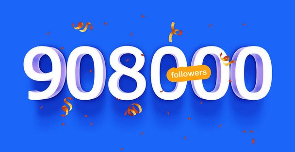 followers count banner with number vector illustration colorful background  - Foto, immagini