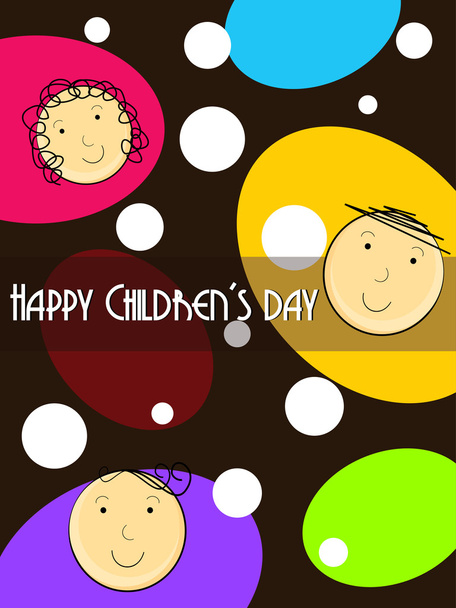 vector for happy children's day celebration - Vector, Imagen