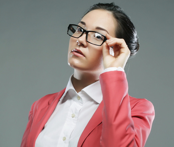 business woman wearing glasses - Φωτογραφία, εικόνα