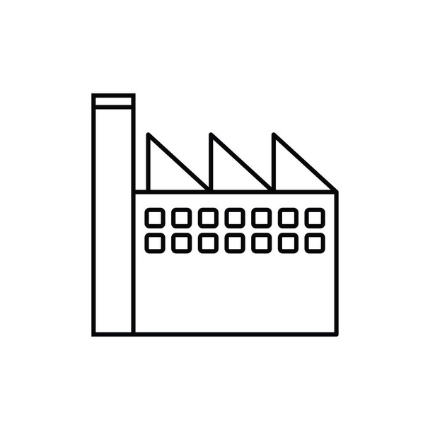 Icono de fábrica diseño plantilla vector aislado  - Vector, Imagen