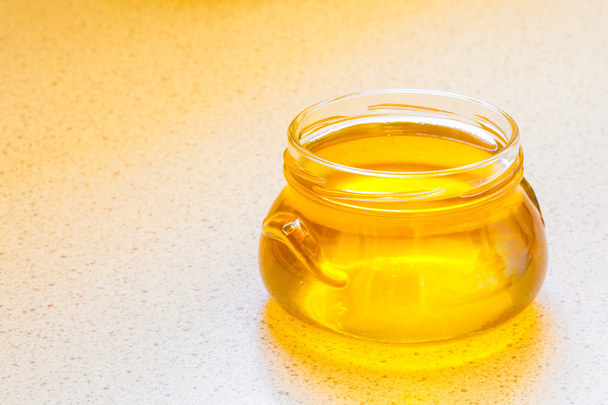 Jar of organic floral honey - Foto, Imagem