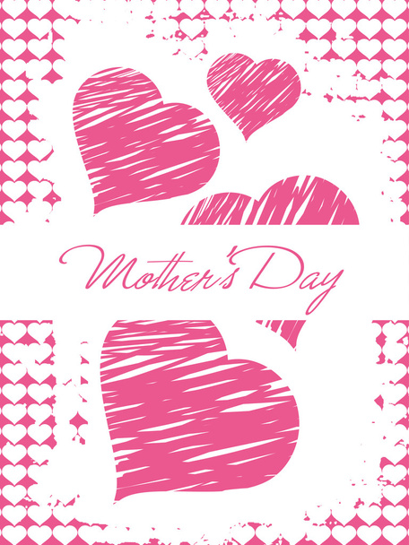mother day celebration greeting card - Vector, afbeelding