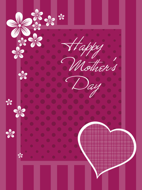 mother day celebration greeting card - Vector, Image