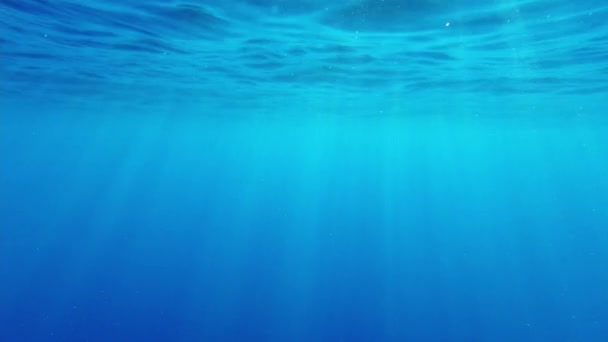 rays of the sun in blue sea water - Footage, Video