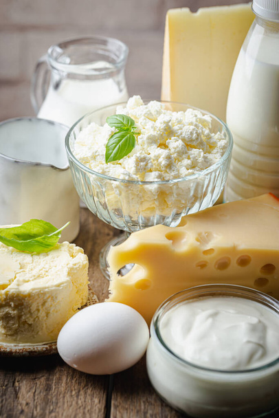 Fresh dairy products - Фото, изображение