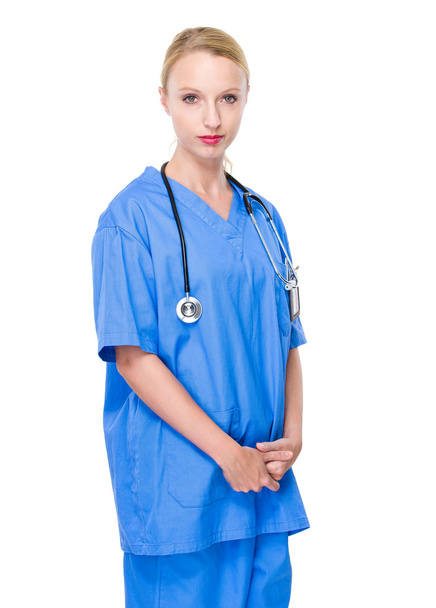 sztetoszkópos női orvos - Fotó, kép