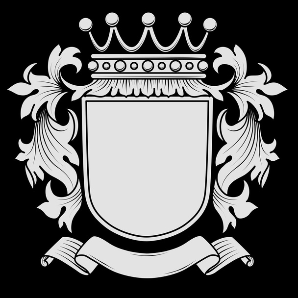 Coat of Arms with Mantling - Vetor, Imagem