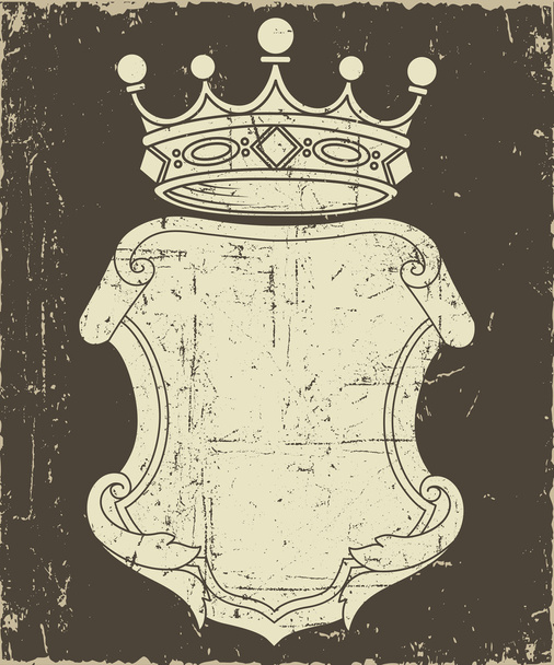 Grunge Coat of Arms - Vector, Image