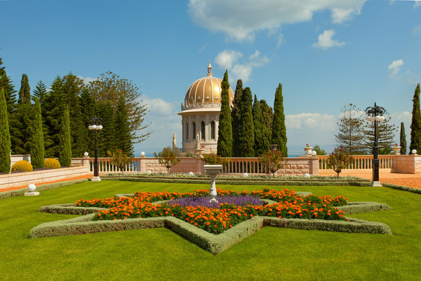 A beautiful picture of the Bahai Gardens in Haifa Israel. - Photo, Image