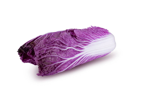 Purple chinese cabbage isolated on alpha background - Photo, Image