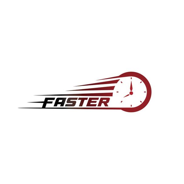 Logo più veloce Modello icona vettoriale illustrazione design - Vettoriali, immagini