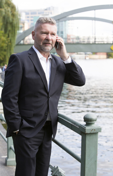 Businessman on the phone - Foto, afbeelding