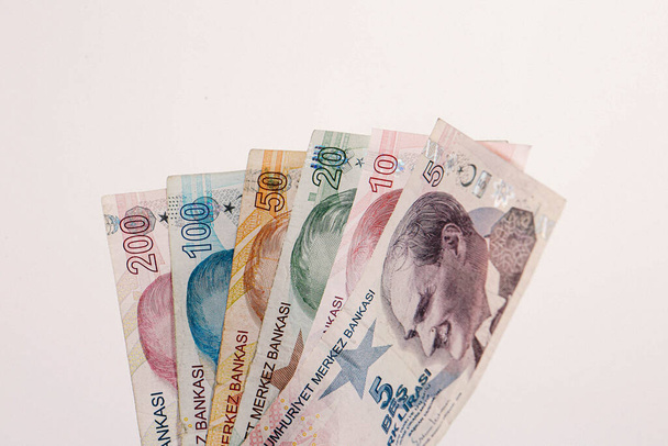 Turecká měna, turecké liry bankovky - Fotografie, Obrázek