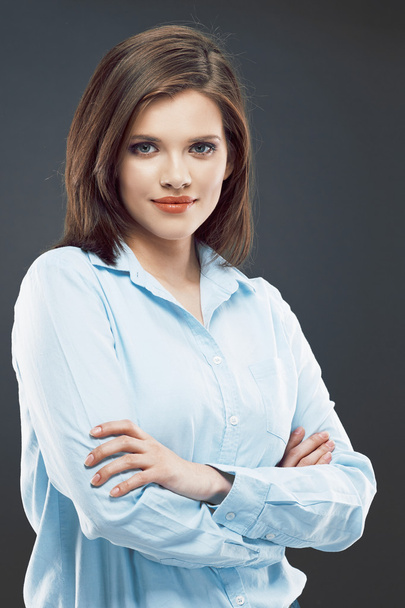 Business woman with crossed arms - Zdjęcie, obraz