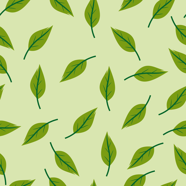 Seamless texture with leaves - Vetor, Imagem