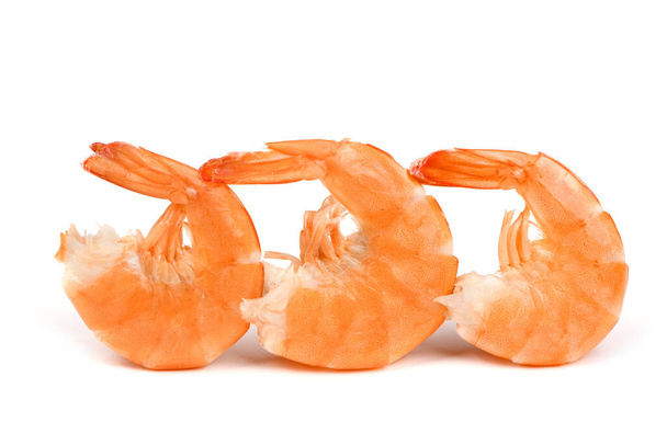 Perfectly retouched shrimp isolated on white. High resolution photo. Full depth of field. - Photo, Image