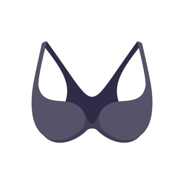 Underwear bra icon flat isolated vector - Wektor, obraz