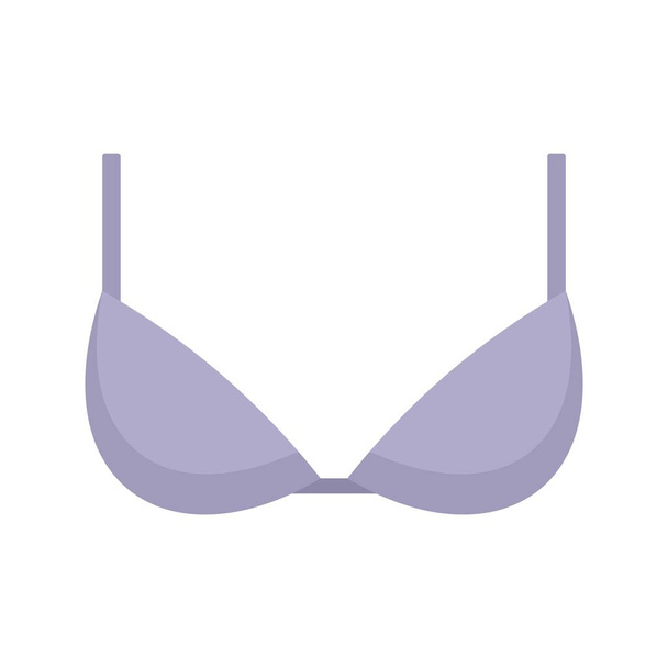 Erotic bra icon flat isolated vector - Вектор,изображение