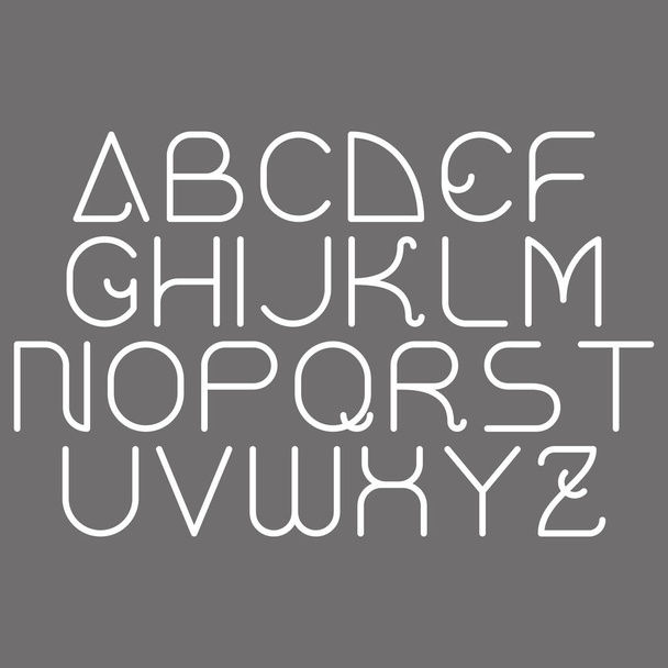 Caratteri decorativi Alfabeto d'arte vettoriale su sfondo grigio. - Vettoriali, immagini
