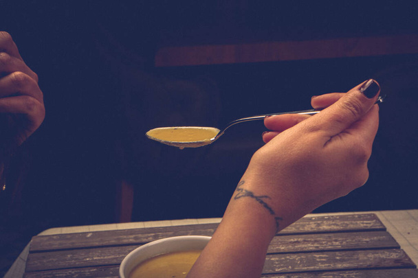 Délicieuse soupe, soupe aux légumes, bol - Photo, image