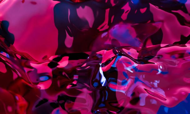 Абстрактний сучасний фон для дизайну, рожеві і сині яскраві неонові кольори
 - Фото, зображення