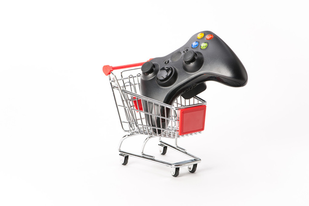 Caddy for shopping with game pad - Photo, Image