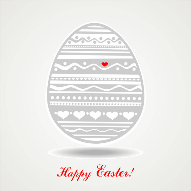 Happy Easter Card. Easter egg. Vector Illustration - ベクター画像
