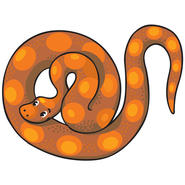 kinderen vector illustratie van slang. - Vector, afbeelding