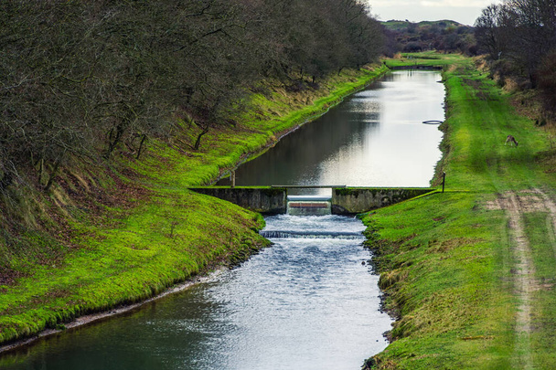 Con 3400 hectáreas, el Amsterdamse Waterleidingduinen es una de las mayores zonas de caminata continua en los Países Bajos y 2 / 3 del agua potable de Ámsterdam está pre-purificada en el Waterleidingduinen. - Foto, imagen