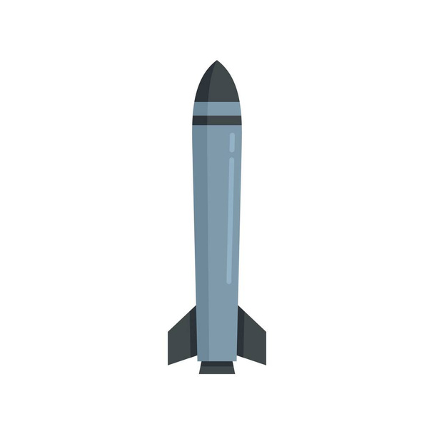 Missile army icon flat isolated vector - Vektor, kép