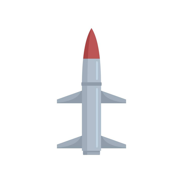 Missile power icon flat isolated vector - Vektor, Bild