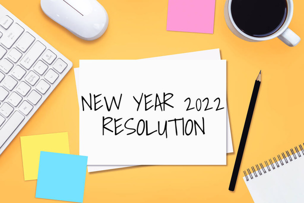 2022 Happy New Year Resolution Goal List and Plans Setting - Photo, Image
