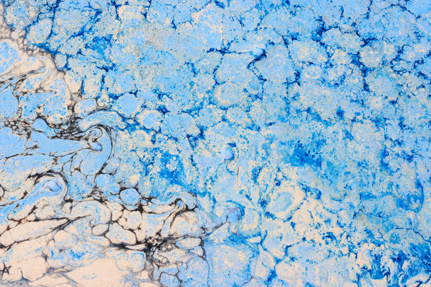 Abstrakter Marmor Textur von schwimmenden Farben Fotografie - Foto, Bild