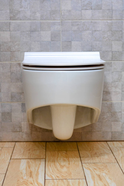 Toilet bowl. Plumbing unit. Closed lavatory pan. - Foto, Imagen