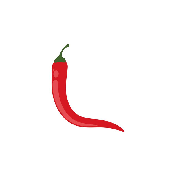 Red hot Chili illustration logo vector template - Vektor, obrázek