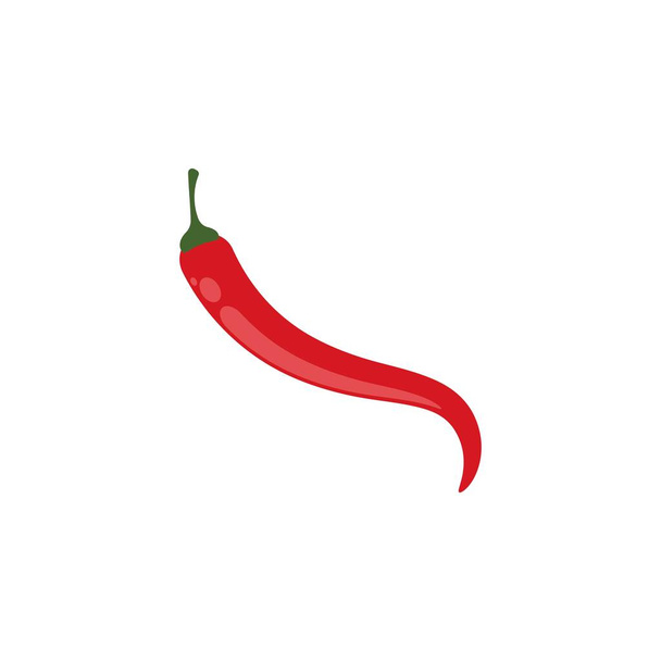 Red hot Chili illustration logo vector template - Vector, Image