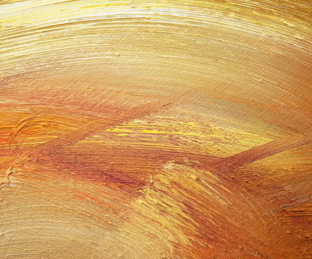 Color amarillo abstracto arte fondo acrílico pinceladas de pintura. Obra de arte para el diseño creativo. - Foto, imagen