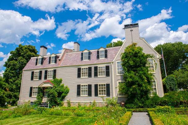 Old House at Peacefield is a historic home of Adams family including US presidents John Adams and John Quincy Adams at 135 Adams Street in city of Quincy, Massachusetts MA, USA.  - Photo, Image