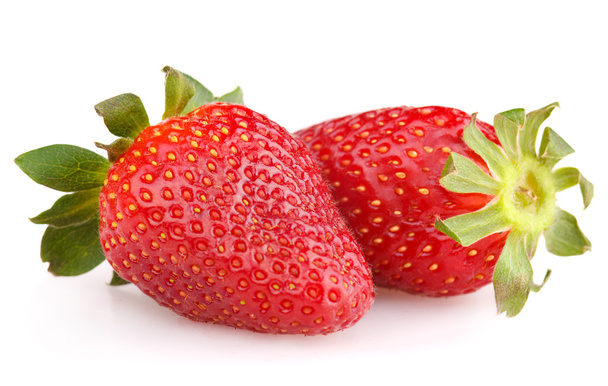 Erdbeeren isoliert auf weiß - Foto, Bild