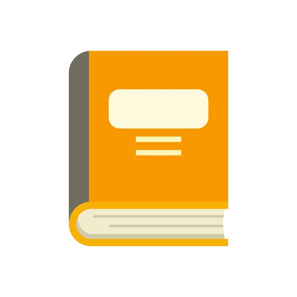 Syllabus book icon flat isolated vector - Vecteur, image