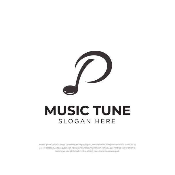 Сучасний музичний лист з логотипом P для фортепіанного інструменту. концепція мінімалістичного дизайну для музичної компанії, символ, піктограма векторного дизайну
 - Вектор, зображення