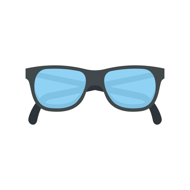 Granpa eyeglasses icon flat isolated vector - Vector, afbeelding