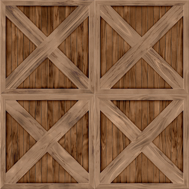 Wood crate generated hires texture - Photo, Image