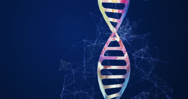 DNA sarmal konsepti arkaplan canlandırması - Video, Çekim