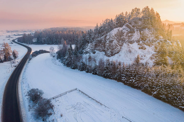 Winter Landscape near Zakopane in Tatras , Poland. - Foto, Bild