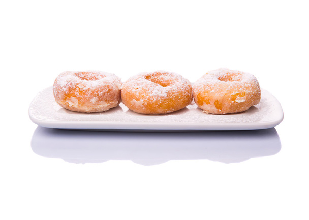 Kotitekoinen donitsi sokerilla Toppings
 - Valokuva, kuva